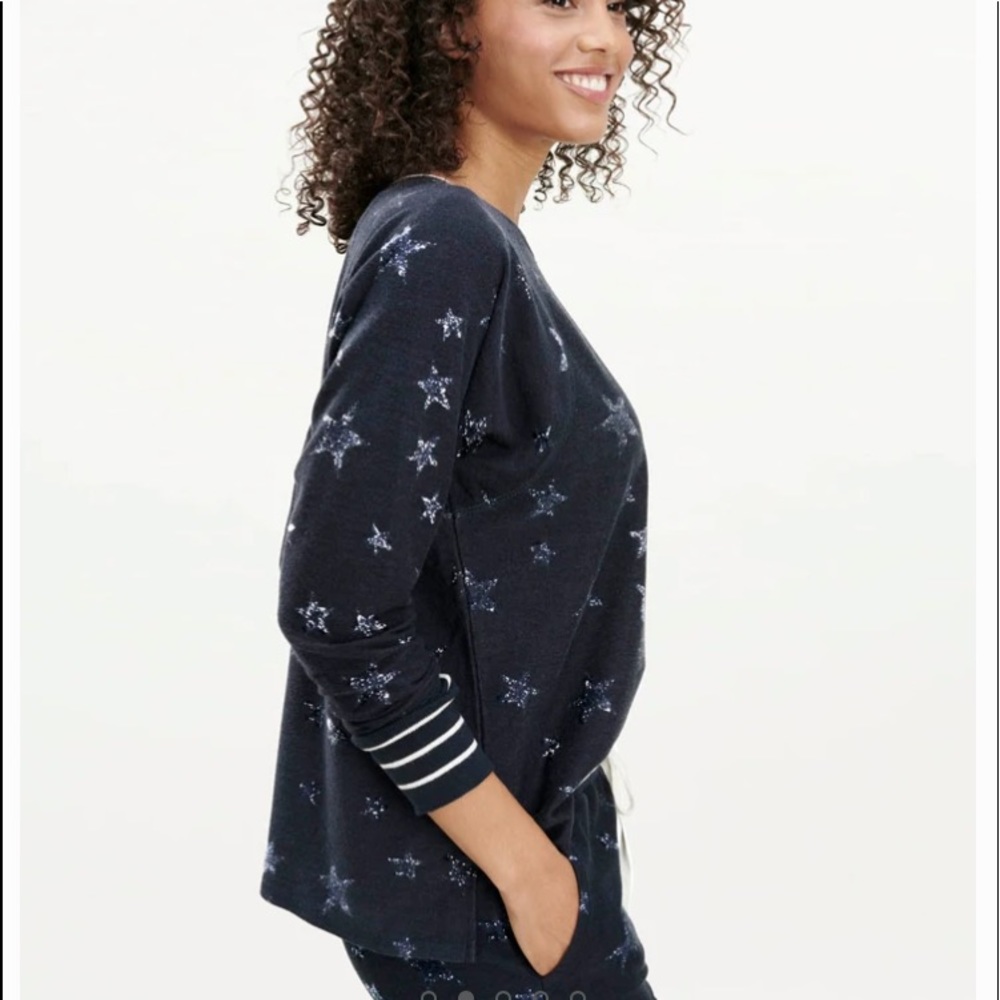 Splendid Heritage French Terry  Star Print Pullover
